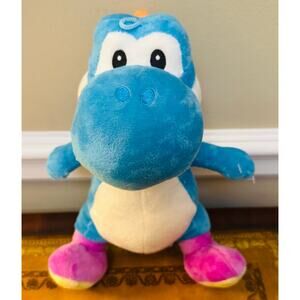 Blue Yoshi Nintendo Super Mario Plush Plushie Stuffed Toy NEW